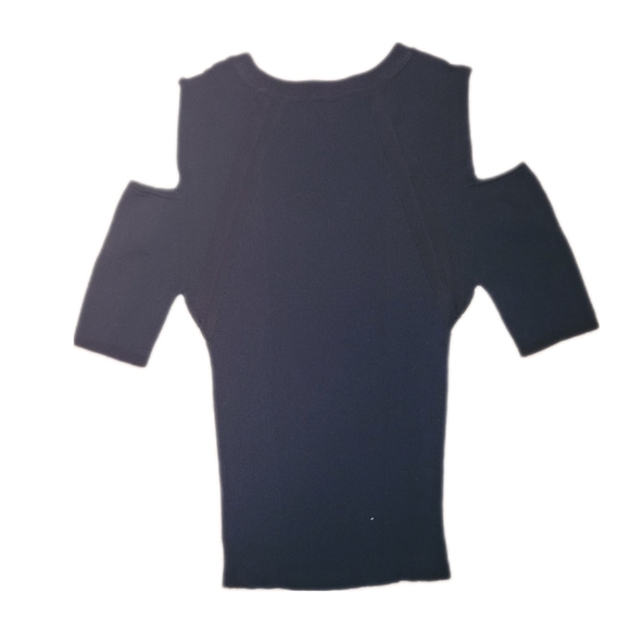 Bebe Cold Shoulder Keyhole Bodycon Top - Picture 3 of 4